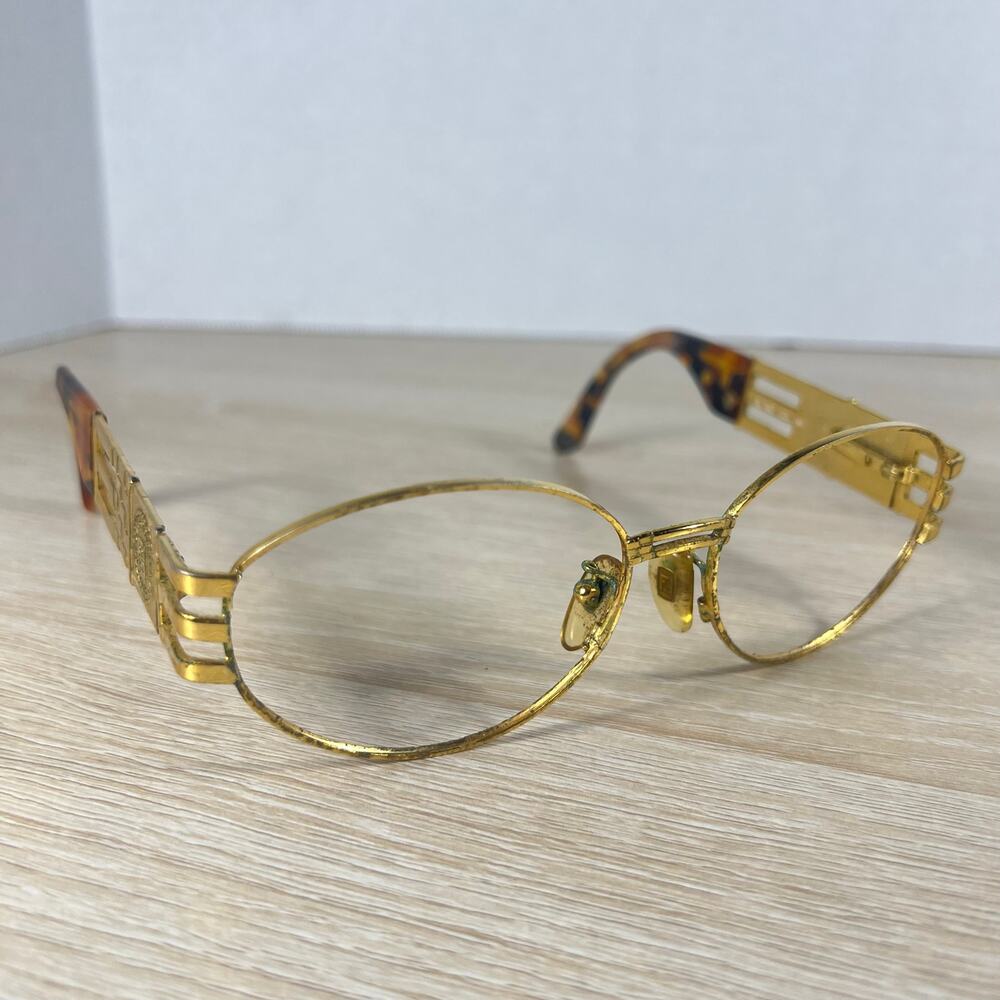 Vintage RARE! Fendi SL 7027 Col.149 Gold Sunglasses Frames Only READ DESC Italy